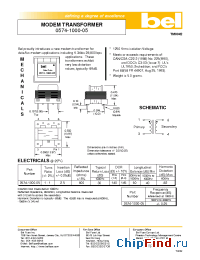 Datasheet 0574-1000-05 manufacturer BEL Fuse