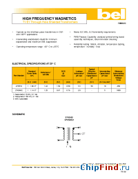 Datasheet 2745AK2 manufacturer BEL Fuse