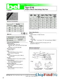 Datasheet CIQ1 производства BEL Fuse