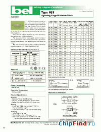 Datasheet MJS100 manufacturer BEL Fuse
