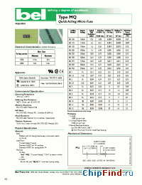 Datasheet MQ200 manufacturer BEL Fuse