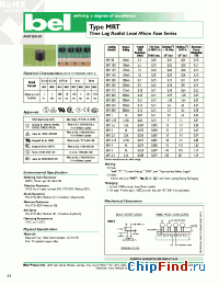 Datasheet MRT125 manufacturer BEL Fuse