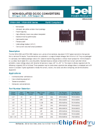 Datasheet SRAH-08B150 manufacturer BEL Fuse
