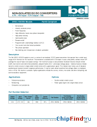 Datasheet SRDC-16D33S manufacturer BEL Fuse