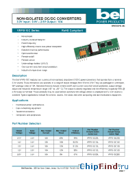 Datasheet VRPB-10C18L manufacturer BEL Fuse