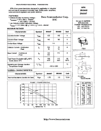 Datasheet 2N3442 manufacturer Boca