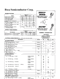 Datasheet 2N3700 manufacturer Boca