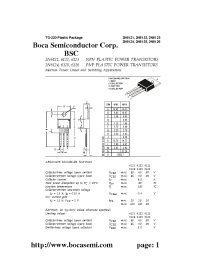 Datasheet 2N6126 manufacturer Boca