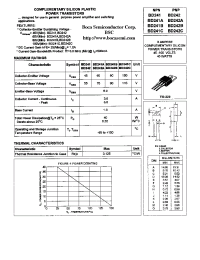 Datasheet BD241 manufacturer Boca