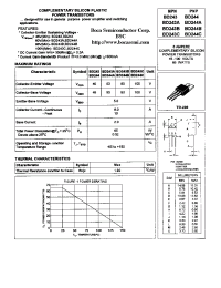 Datasheet BD243 manufacturer Boca