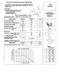 Datasheet MJ10012 manufacturer Boca