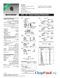 Datasheet 3358W-1-103 manufacturer Bourns