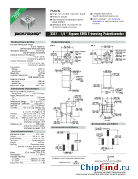 Datasheet 3361P-1-502G manufacturer Bourns