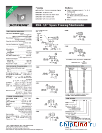Datasheet 3386P-EY5-103TLF производства Bourns