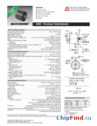 Datasheet 3400 manufacturer Bourns