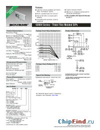 Datasheet 4306H-102-222LF manufacturer Bourns