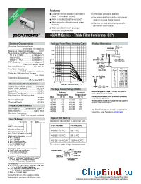 Datasheet 4608M-102-RC производства Bourns