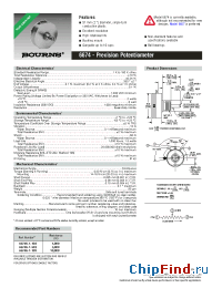 Datasheet 6674S-1-102 manufacturer Bourns