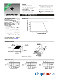Datasheet CR0402-JX8252GLF manufacturer Bourns