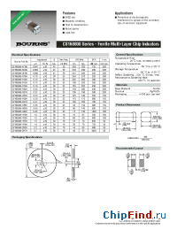 Datasheet CS160808-68NK manufacturer Bourns