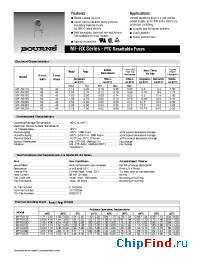 Datasheet MF-RX135 производства Bourns
