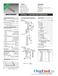 Datasheet PTA2043-2010DPA203 manufacturer Bourns