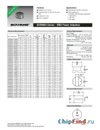 Datasheet SDR0604-1R5ML производства Bourns