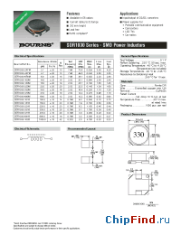 Datasheet SDR1030 manufacturer Bourns