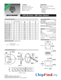 Datasheet SDR1105-100ML manufacturer Bourns