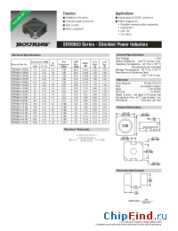 Datasheet SRR0603 manufacturer Bourns