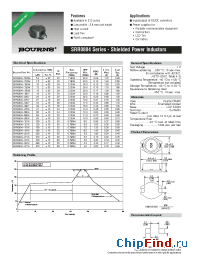 Datasheet SRR0804 manufacturer Bourns