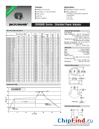 Datasheet SRR0805-2R2M manufacturer Bourns