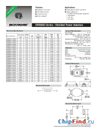 Datasheet SRR6603-1R0ML manufacturer Bourns