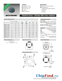 Datasheet SRU5018-1R0Y manufacturer Bourns
