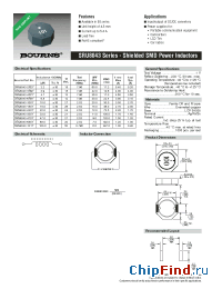 Datasheet SRU8043 manufacturer Bourns