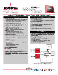 Datasheet BCM1122 manufacturer Broadcom