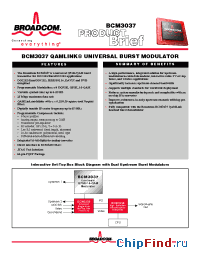 Datasheet BCM3037 manufacturer Broadcom