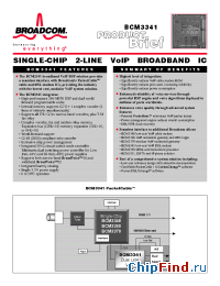 Datasheet BCM3341 manufacturer Broadcom