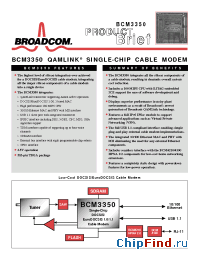 Datasheet BCM3350 manufacturer Broadcom