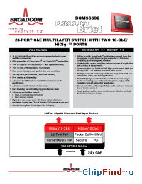 Datasheet BCM56502 manufacturer Broadcom