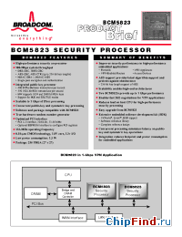 Datasheet BCM5823 manufacturer Broadcom