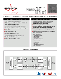 Datasheet BCM8110 manufacturer Broadcom