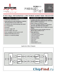 Datasheet BCM8111 manufacturer Broadcom