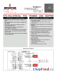 Datasheet BCM8501 manufacturer Broadcom