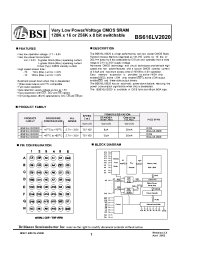 Datasheet BS616LV2020DC manufacturer BSI