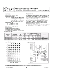 Datasheet BS616UV2021DC manufacturer BSI