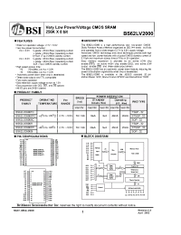 Datasheet BS62LV2000 manufacturer BSI