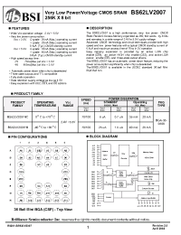 Datasheet BS62LV2007-10 manufacturer BSI