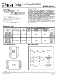 Datasheet BS62LV2563ST производства BSI
