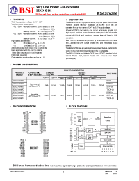 Datasheet BS62LV256PCP55 производства BSI